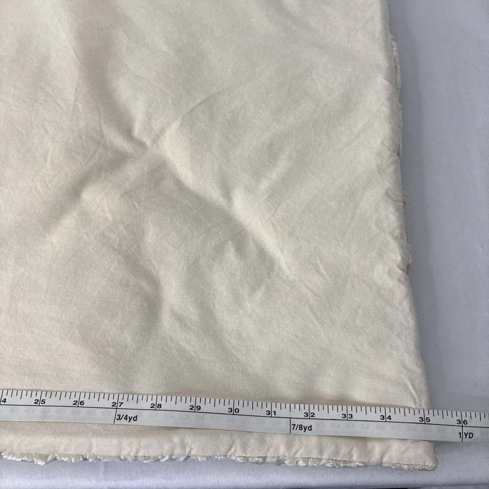ARHAUS King Pillow Sham‎ Cream Tonal Damask Chenille Quilted Button Closure